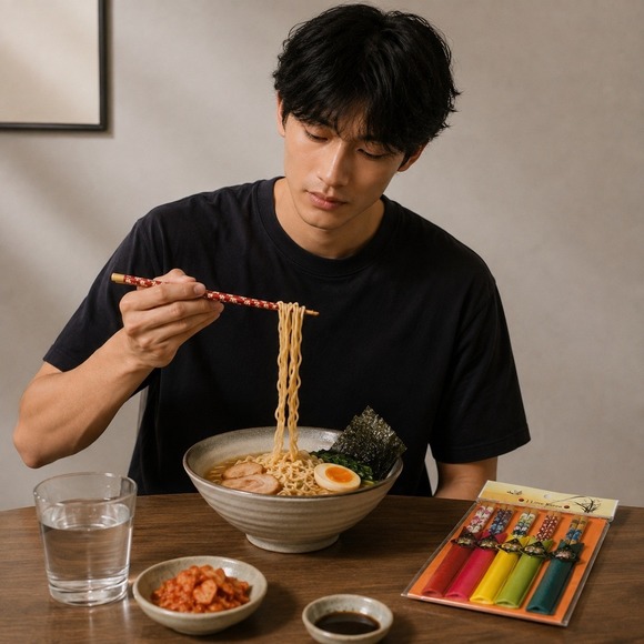 Other - Korean Chopsticks Set 5 Pairs Floral Asian Ramen Noodles Chinese Food